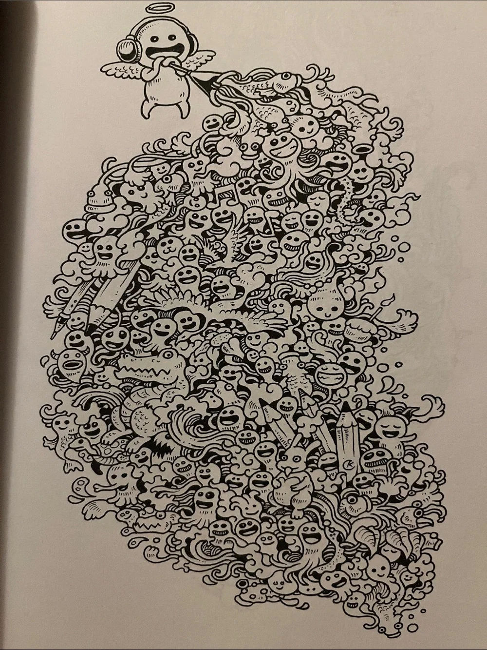 Doodle Invasion Coloring Book by Kerby Rosanes